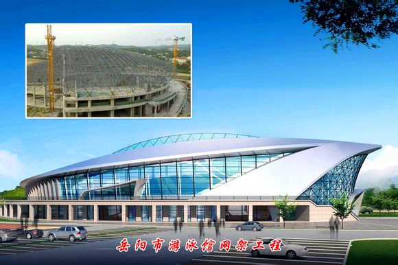 合作游泳池网架
